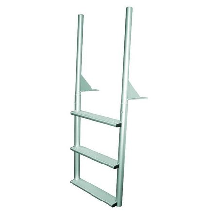 JIF MARINE JIF MARINE EFLSNW4 4-Wide Step Dock Ladder Anodized Aluminum EFLSNW4